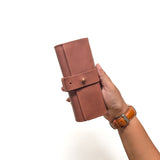 4 Slot Watch Roll - Copper Tan