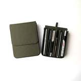 Cubo Box Pen Case - Large / Olive Green