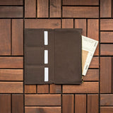 Dark Brown Fabric Pocket Insert - Slim