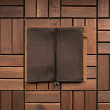 Dark Brown Fabric Pocket Insert - Slim