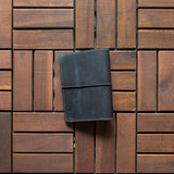 RS // Deep Sea Blue w/ Tan Suede Full Pocket Journal Cover - A6