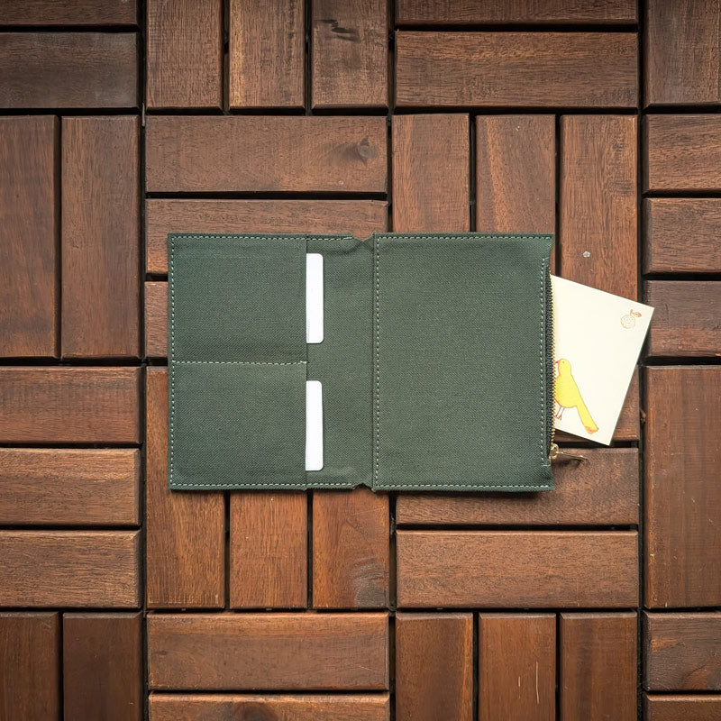 Green Insert Forest Green Fabric Pocket Insert - A6 – The Black Canvas