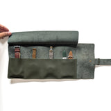 4 Slot Watch Roll - Jungle Green