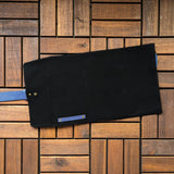 Leather & Canvas Art Roll - Black & Cornflower Blue
