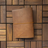 RS // Mahogany Brown w/ Pocket TBC Travellers Journal - A5