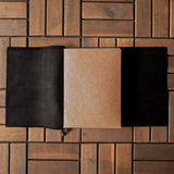 Nappa Black Tri-Fold TBC Travellers Journal | A5