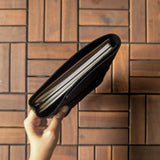 Nappa Black Tri-Fold TBC Travellers Journal | A5