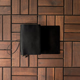 Nappa Black Tri-Fold TBC Traveller's Journal | A6