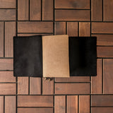 Nappa Black Tri-Fold TBC Traveller's Journal | A6