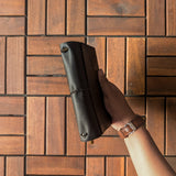 Nappa Black Tri-Fold TBC Traveller's Journal | A6