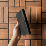 Nappa Black Tri-Fold TBC Traveller's Journal | A6