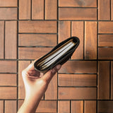Nappa Black Tri-Fold TBC Traveller's Journal | A6