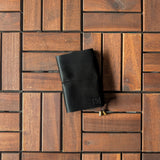 Nappa Black Tri-Fold TBC Travellers Journal | Passport