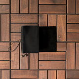 Nappa Black Tri-Fold TBC Travellers Journal | Passport