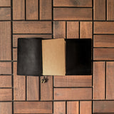 Nappa Black Tri-Fold TBC Travellers Journal | Passport