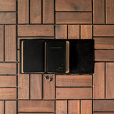 Nappa Black Tri-Fold TBC Travellers Journal | Passport