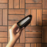 Nappa Black Tri-Fold TBC Travellers Journal | Passport