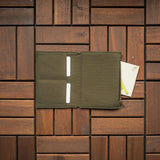Olive Green Fabric Pocket Insert - A6