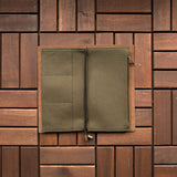 Olive Green Fabric Pocket Insert - Slim