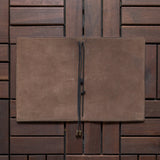RS // Olive Green, Tan Suede & Cola Brown Pocket Journal Cover - A5