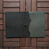 RS // Onyx Black w/ Dark Green Pockets Journal Cover - A5
