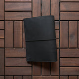 RS // Onyx Black w/ Nappa Black Pockets Journal Cover - A5