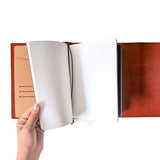 Pebble Red Tri-Fold TBC Travellers Journal | A5