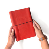 Pebble Red Tri-Fold TBC Travellers Journal | A5