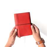 Pebble Red Tri-Fold TBC Traveller's Journal | A6