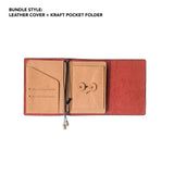 Pebble Red Tri-Fold TBC Travellers Journal | Passport