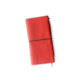 Pebble Red Tri-Fold TBC Travellers Journal | Slim
