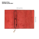 Pebble Red Tri-Fold TBC Travellers Journal | Slim