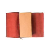 Pebble Red Tri-Fold TBC Travellers Journal | Slim