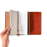 Pebble Red Tri-Fold TBC Travellers Journal | Slim