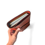 Pebble Red Tri-Fold TBC Travellers Journal | Slim
