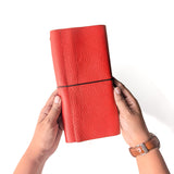 Pebble Red Tri-Fold TBC Travellers Journal | Slim