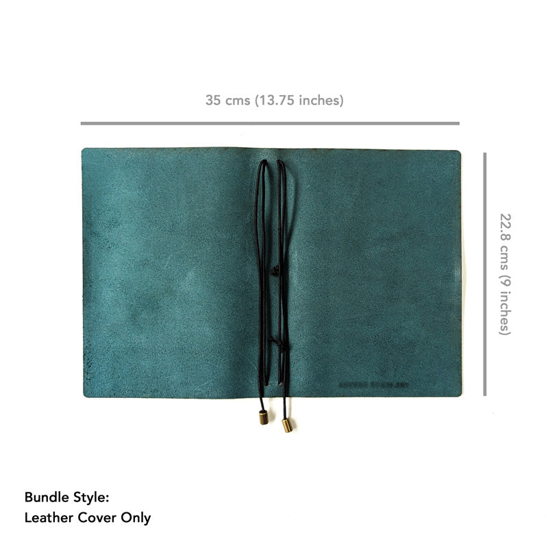 Pine Green TBC Travellers Journal | A5 [Italian Vachetta]