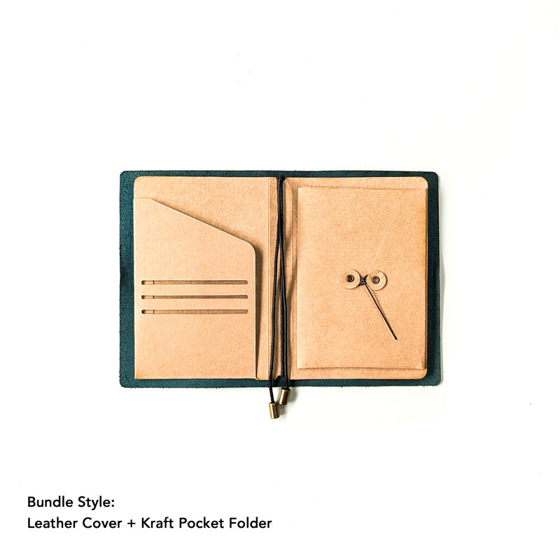 Pine Green TBC Travellers Journal | A6 [Italian Vachetta]