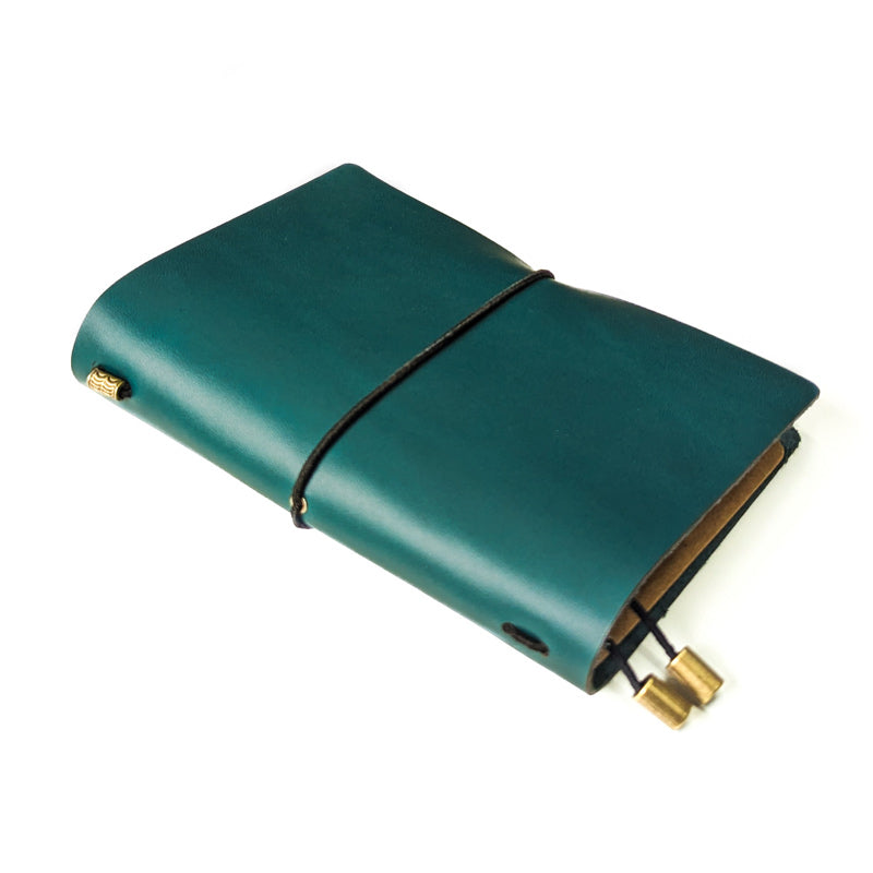 Pine Green TBC Travellers Journal | A6 [Italian Vachetta]