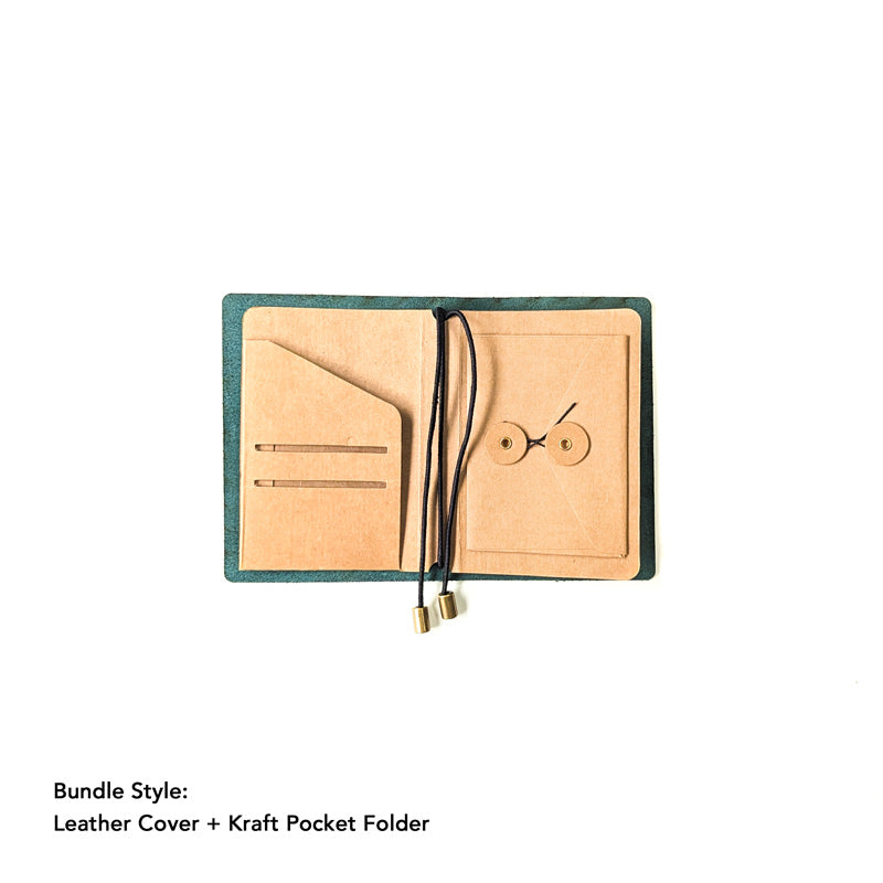 Pine Green TBC Travellers Journal | Passport [Italian Vachetta]