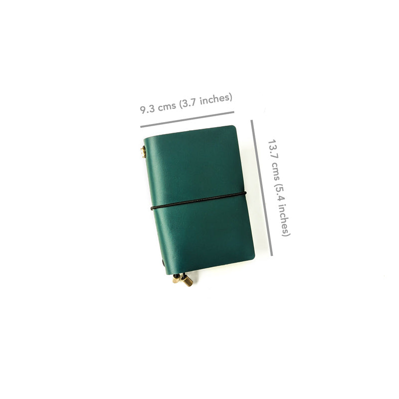 Pine Green TBC Travellers Journal | Passport [Italian Vachetta]