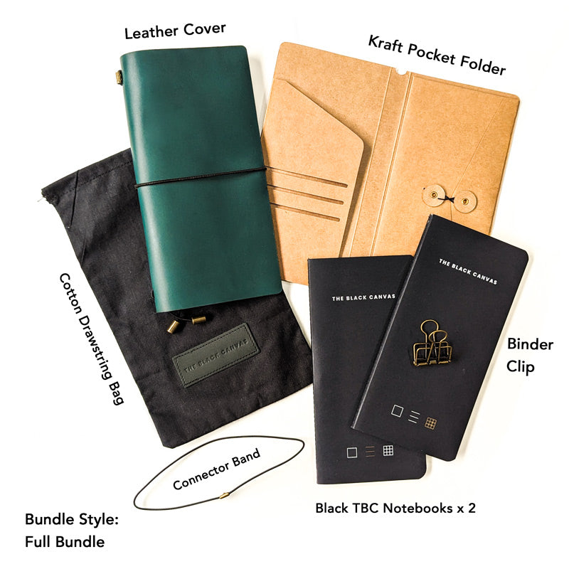 Pine Green TBC Travellers Journal | Slim [Italian Vachetta]
