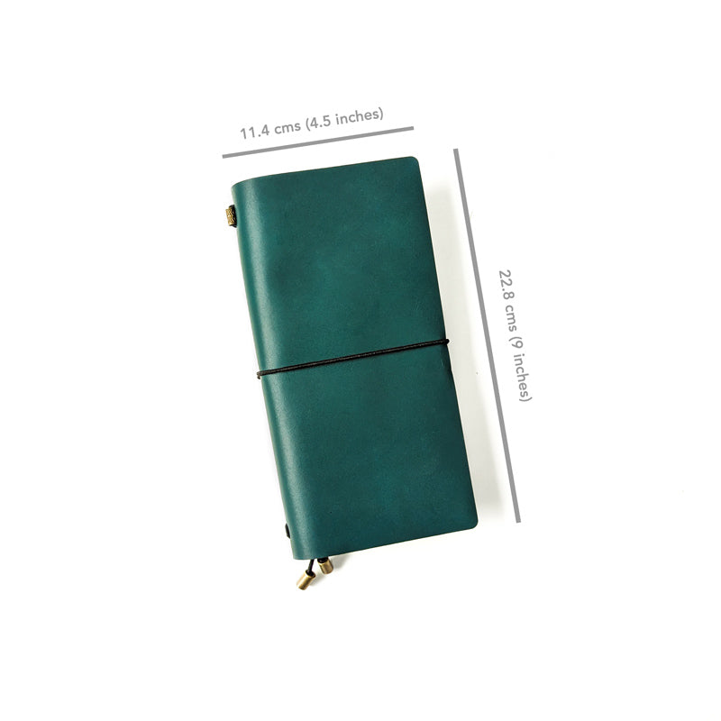 Pine Green TBC Travellers Journal | Slim [Italian Vachetta]