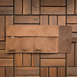 4 Slot Watch Roll - Rustic Brown Waxy