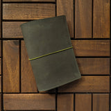 Safari Brown w/ Camo Suede Lining TBC Traveller's Journal - A6