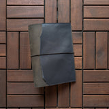 RS // Safari Brown w/ Navy Blue Full Pocket Journal Cover - A5