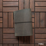 RS // Safari Brown w/ Tropical Green Full Pocket Journal Cover - A5