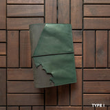 RS // Safari Brown w/ Tropical Green Full Pocket Journal Cover - A5