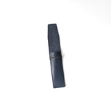 Single Leather Pen Sleeve - Navy Blue