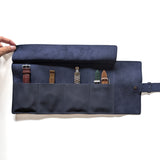 4 Slot Watch Roll - Space Blue